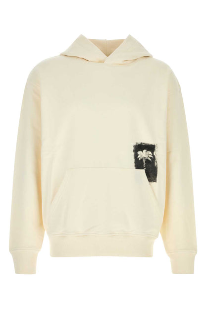 BRUSHED PALM TREE REGULAR HOODIE SWEATSHIRTS