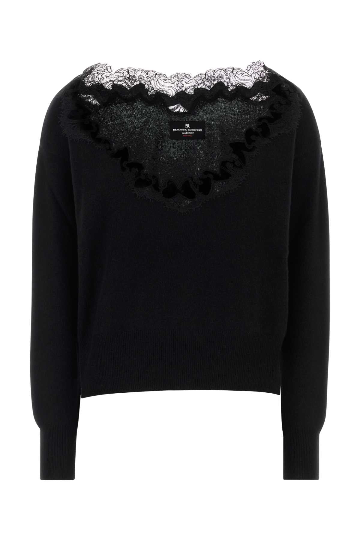 MAGLIA SCOLLO V MANICA LUNGA KNITWEARS