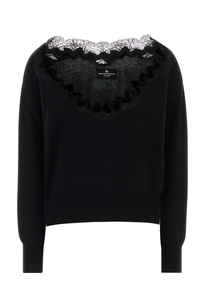 MAGLIA SCOLLO V MANICA LUNGA KNITWEARS