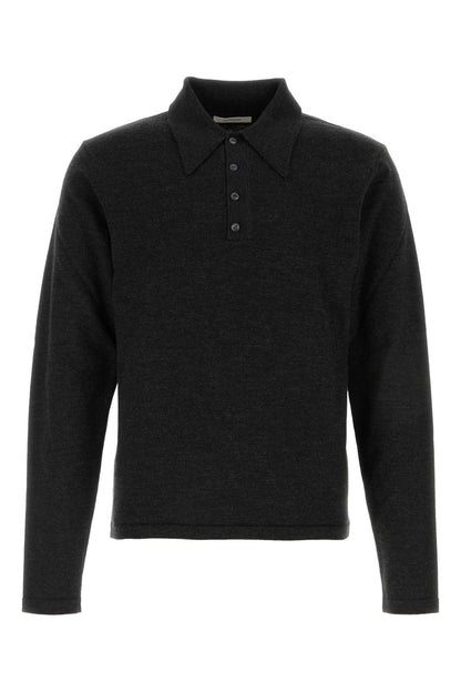 LS KNITTED POLO TOP POLO