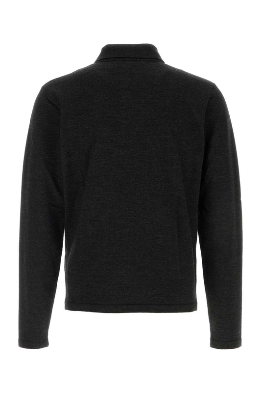 LS KNITTED POLO TOP POLO