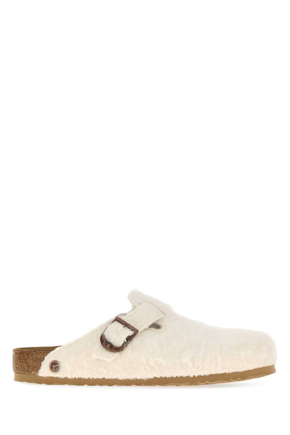 Boston Wool Moon Buckle TEX Off White SLIPPERS