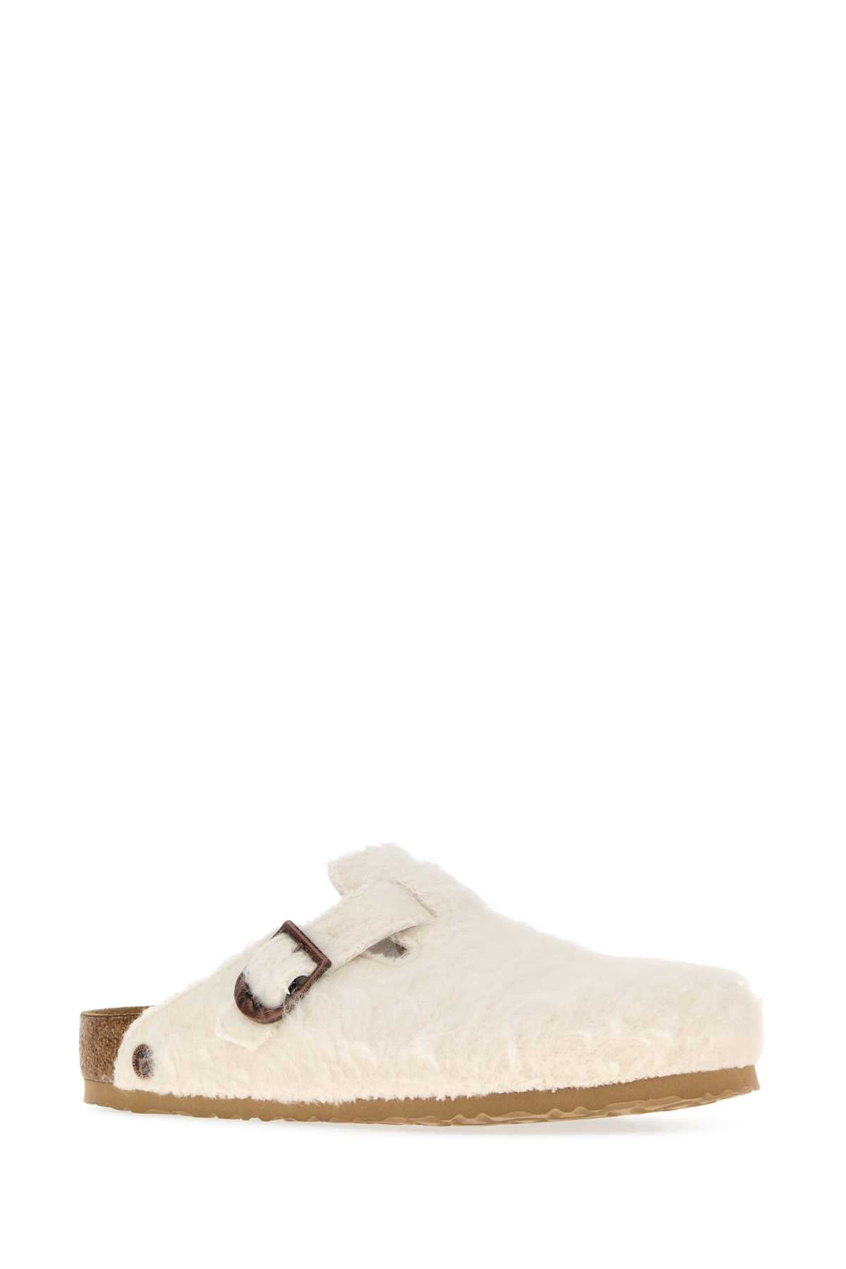 Boston Wool Moon Buckle TEX Off White SLIPPERS
