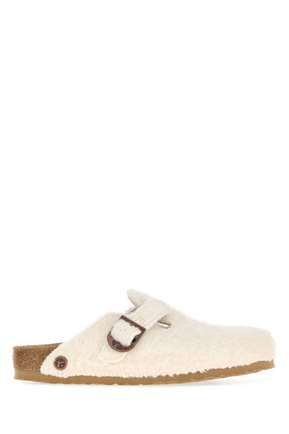 Boston Wool Moon Buckle TEX Off White SLIPPERS