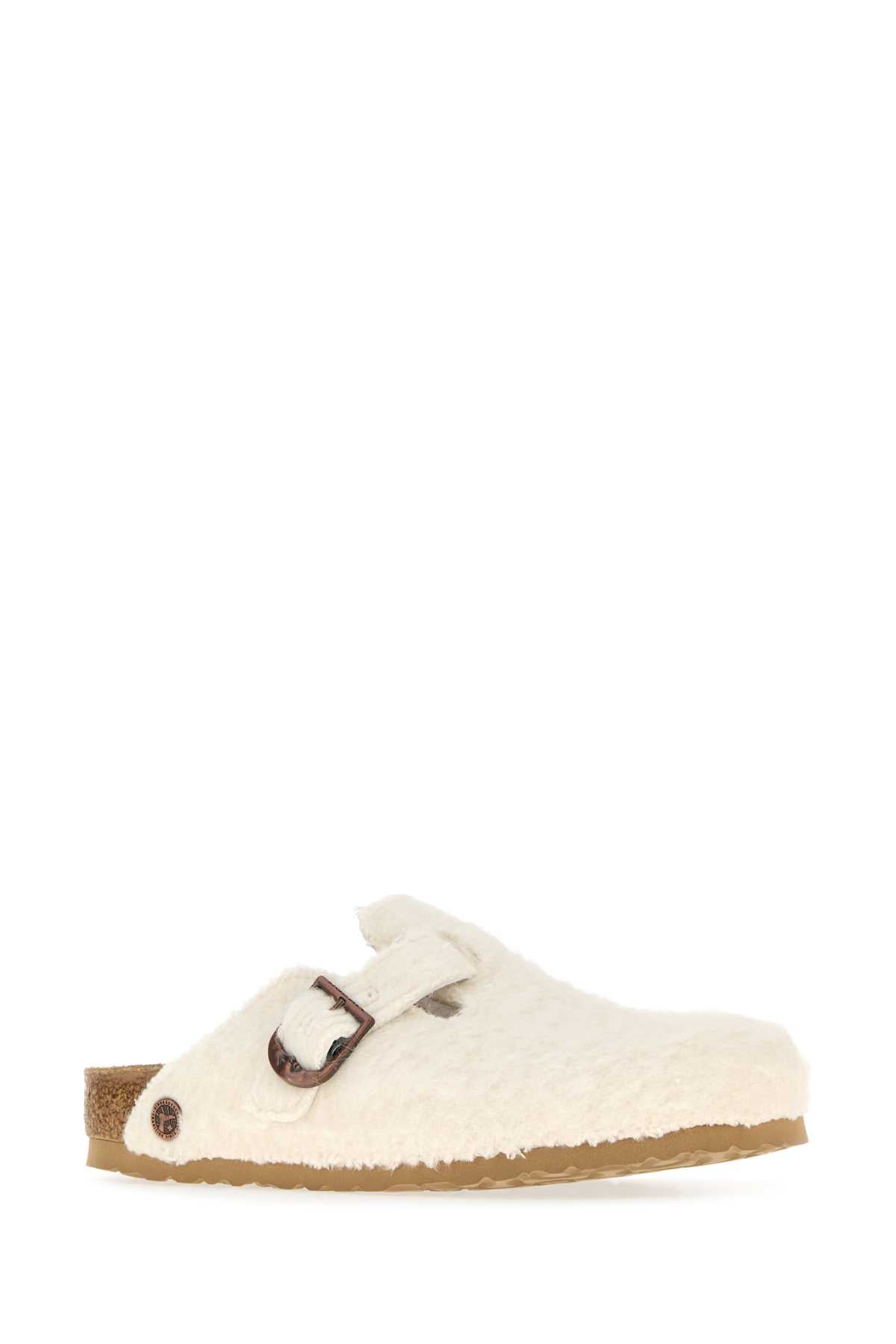 Boston Wool Moon Buckle TEX Off White SLIPPERS