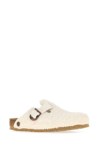 Boston Wool Moon Buckle TEX Off White SLIPPERS
