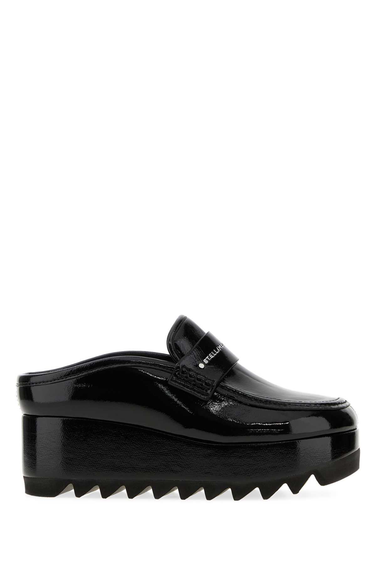 SNEAKELYSE COZY CLOG CRACKED PATENT PUMPS