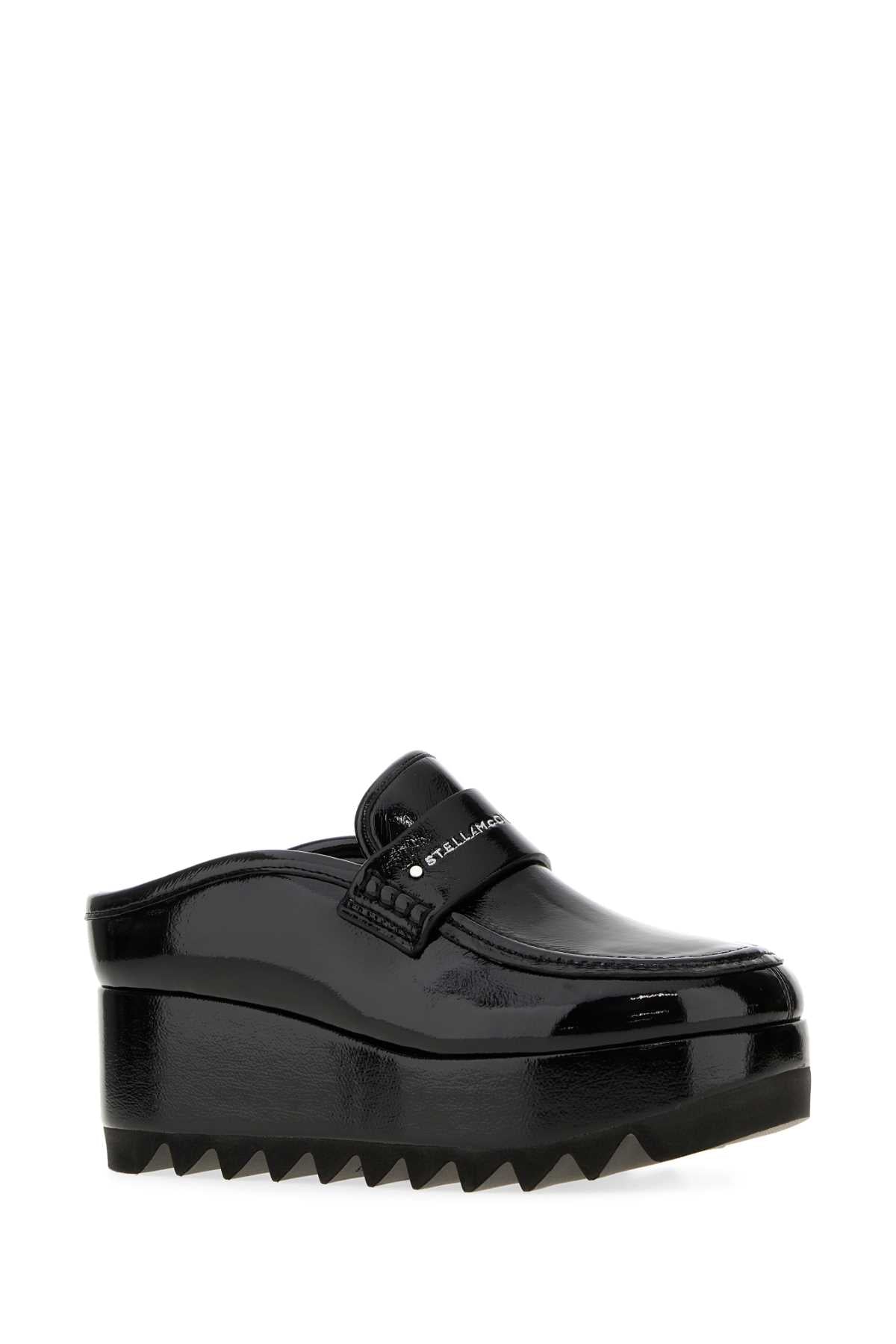 SNEAKELYSE COZY CLOG CRACKED PATENT PUMPS