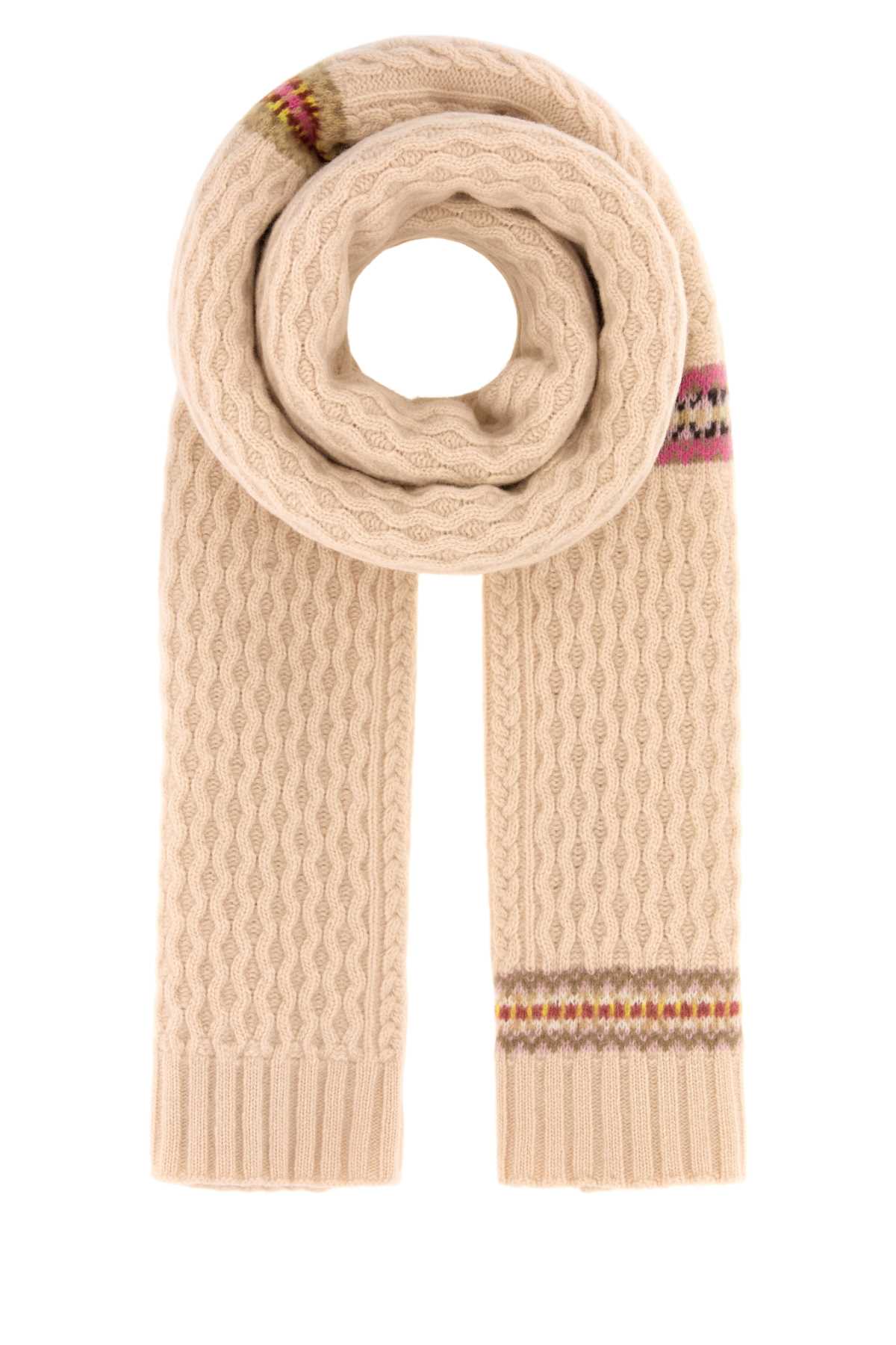 APRES SKI FAIR ISLE CABLE SCARF SCARFS AND FOULARDS