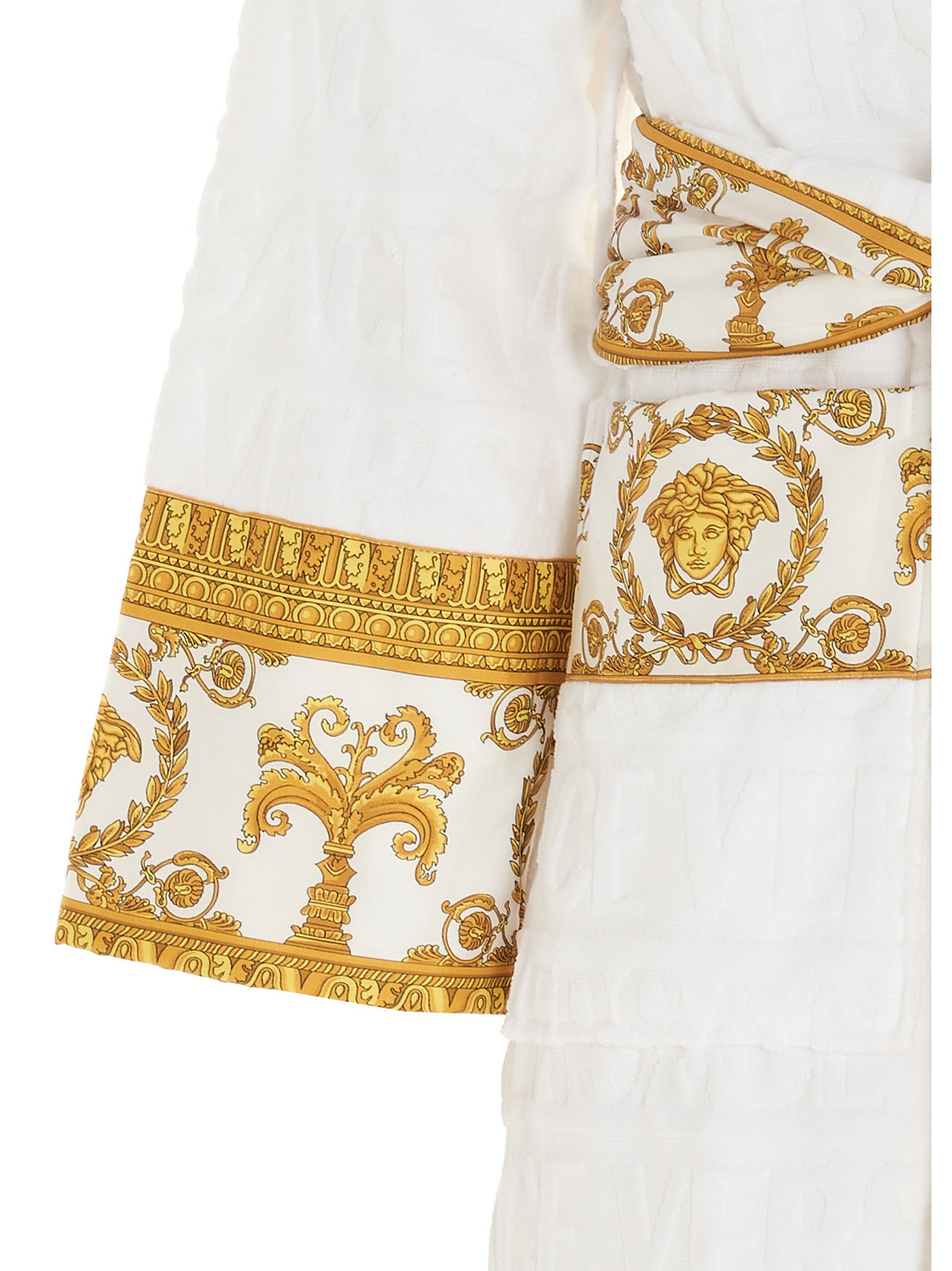 Embossed logo bathrobe Towels