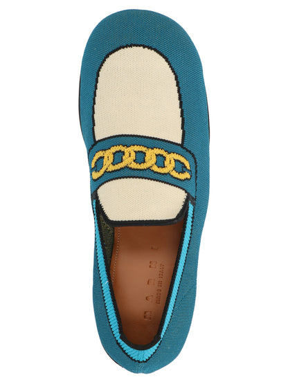 Graphic loafers Flat shoes