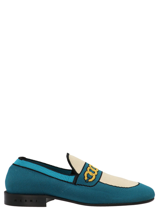 Graphic loafers Flat shoes