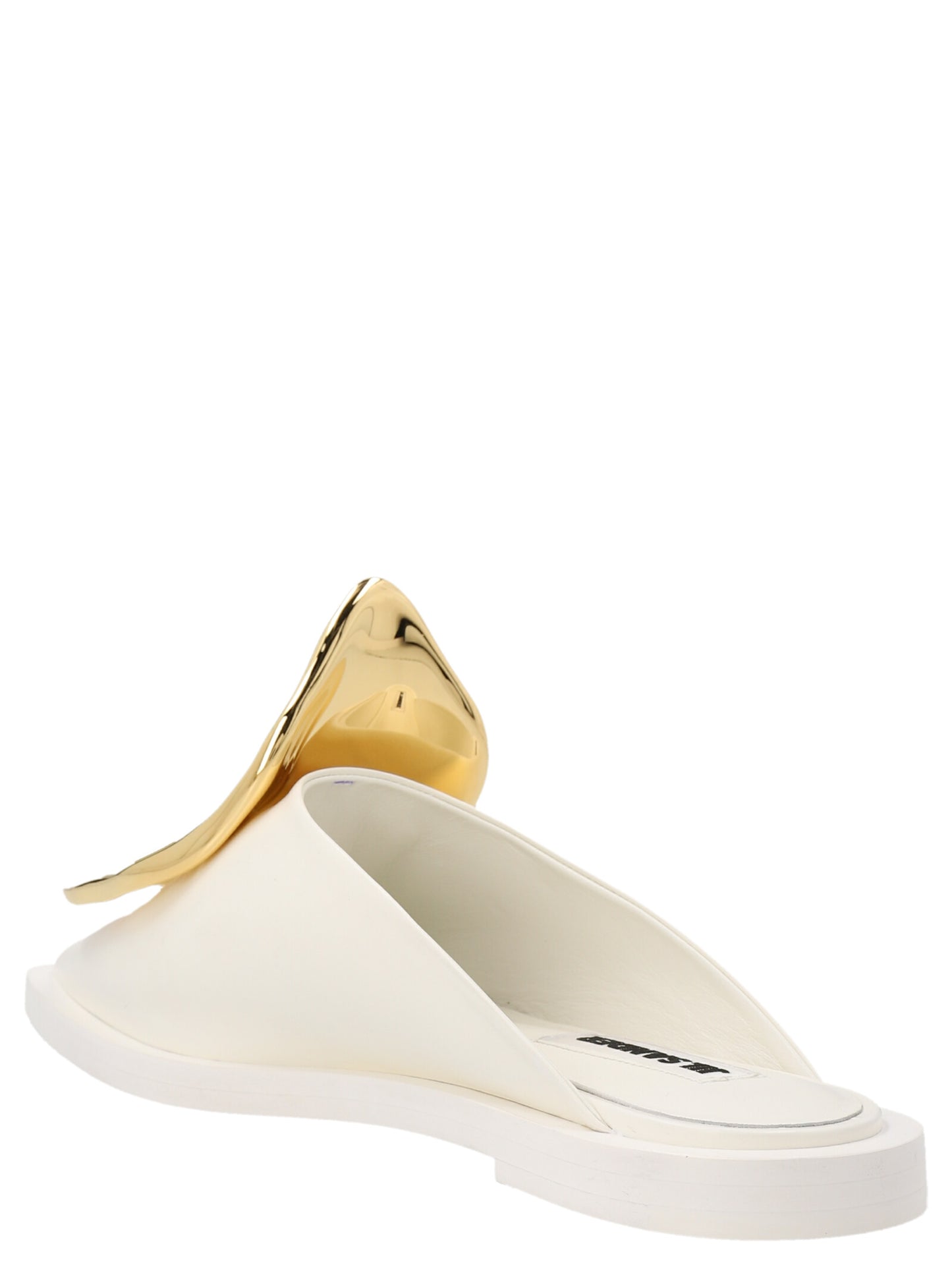 Gold detailing mules Flat shoes