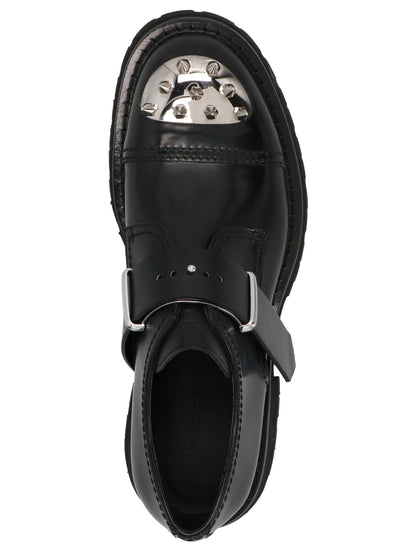 Studded derby shoes Flat shoes