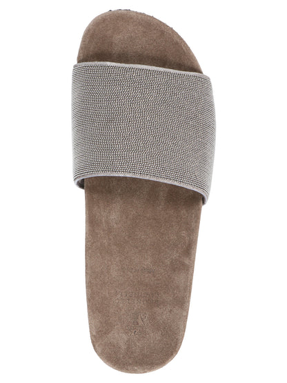 'Monile' suede slides Sandals