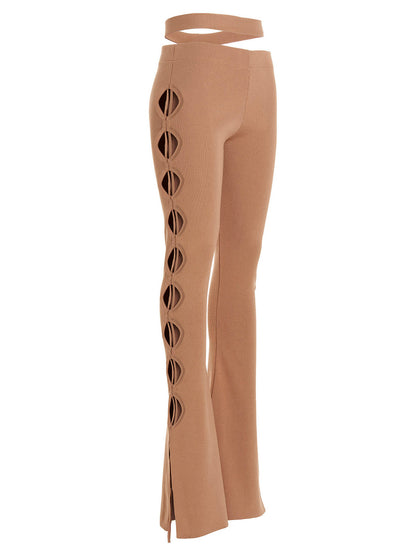 Cut out pants with lacing Pants