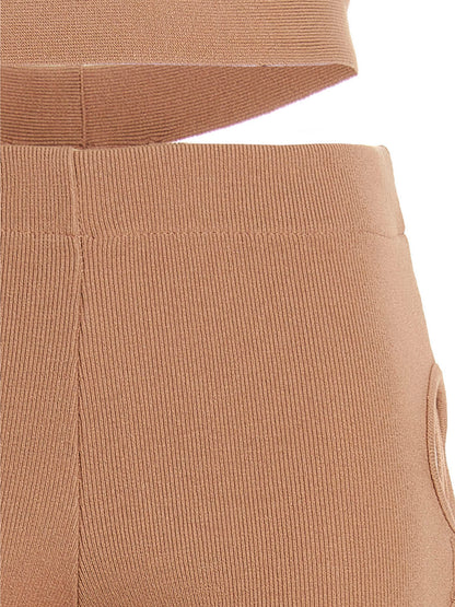 Cut out pants with lacing Pants