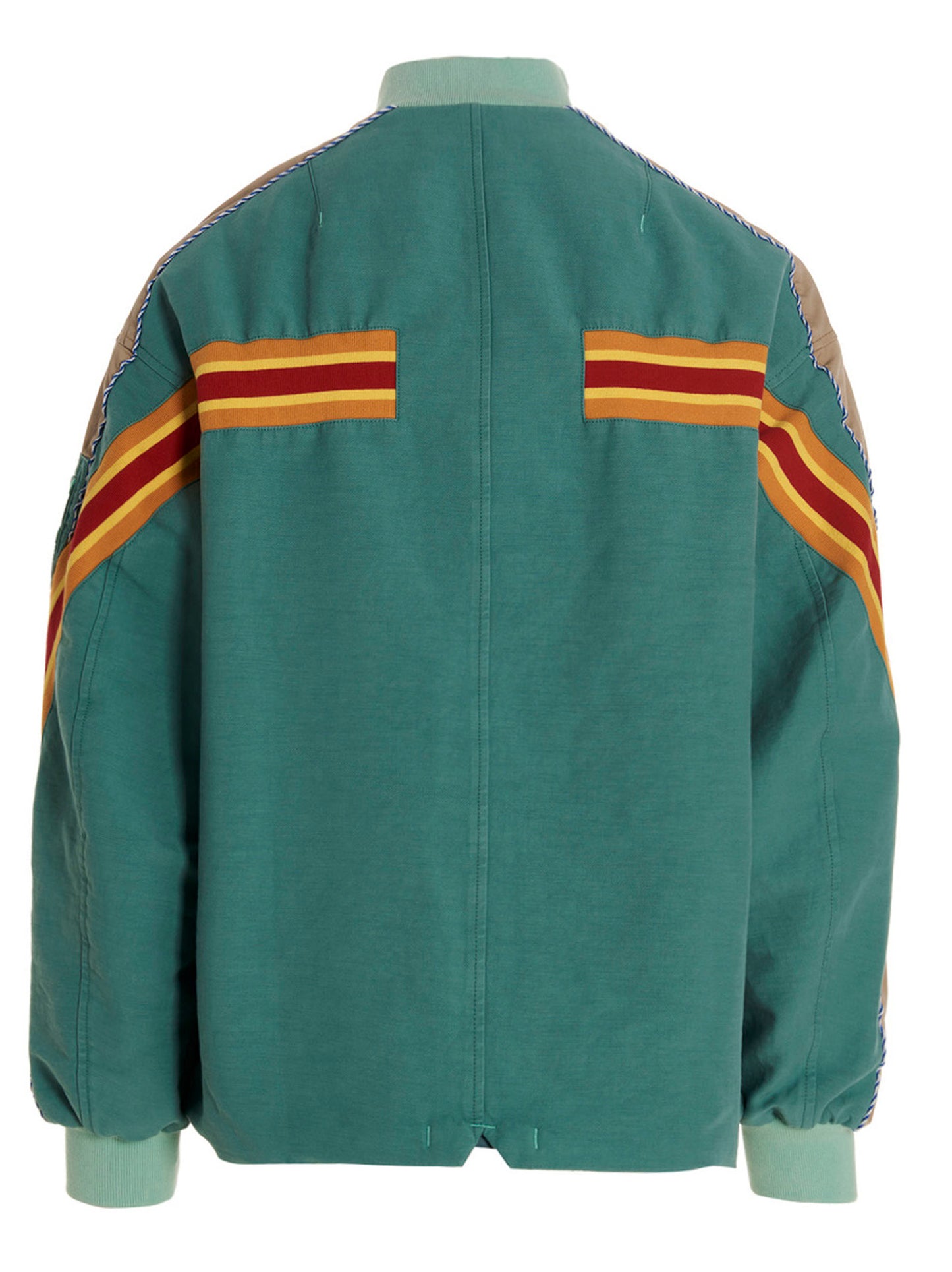 contrast band bomber jacket Piumini, Parka, Giacche casual