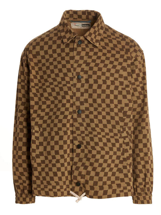 Check print overshirt Shirt, blouse