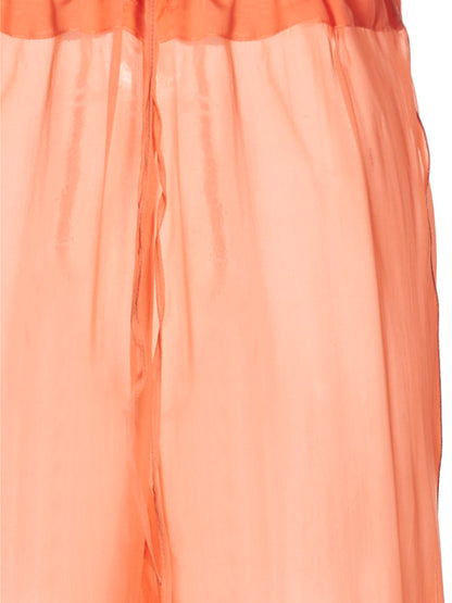 Feather silk pants Pants