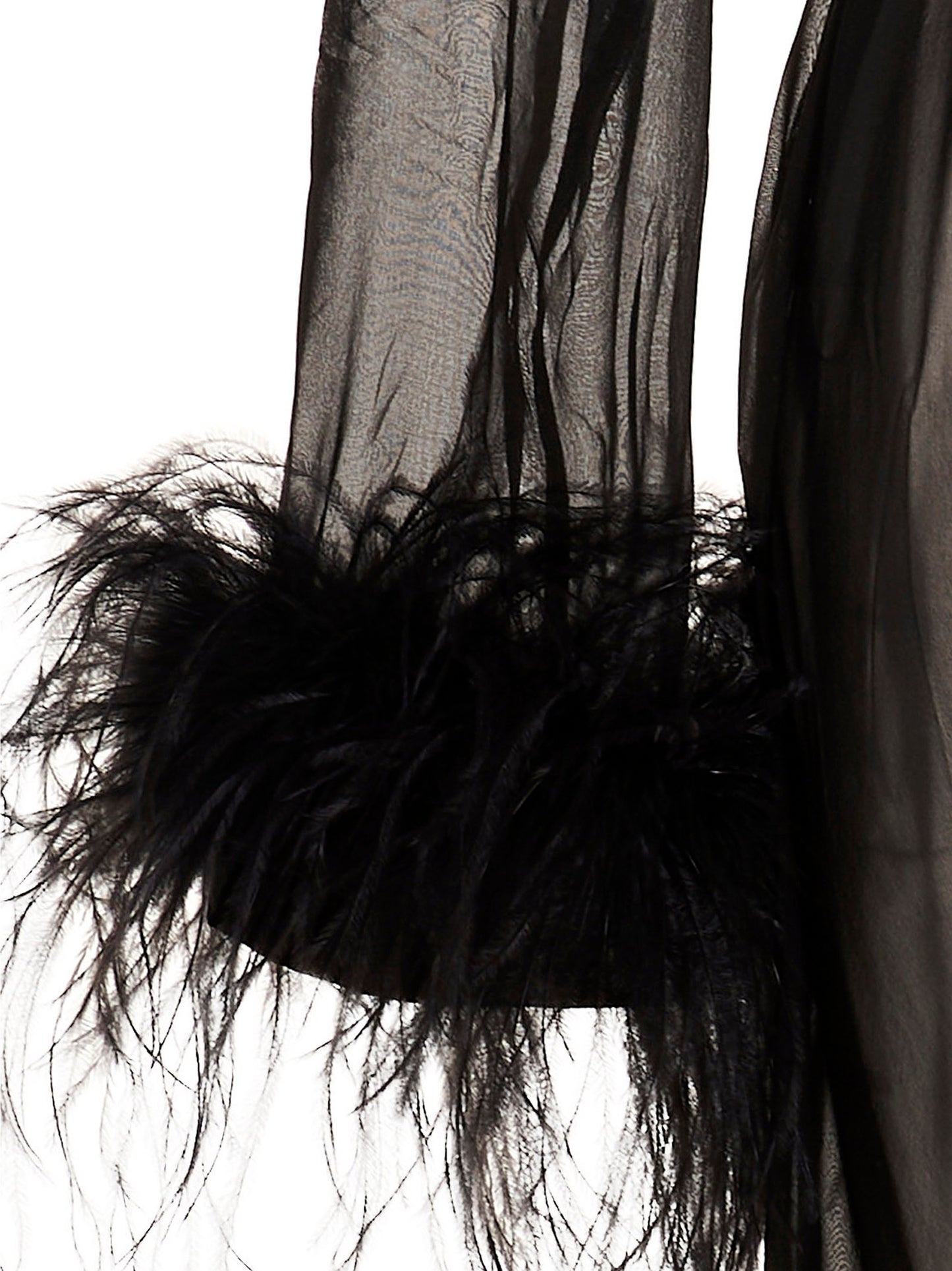 Feather silk dressing gown Underwear, body