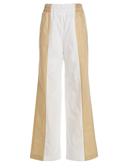 Loose leg two-color pants Pants
