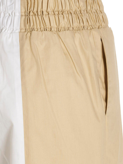 Loose leg two-color pants Pants