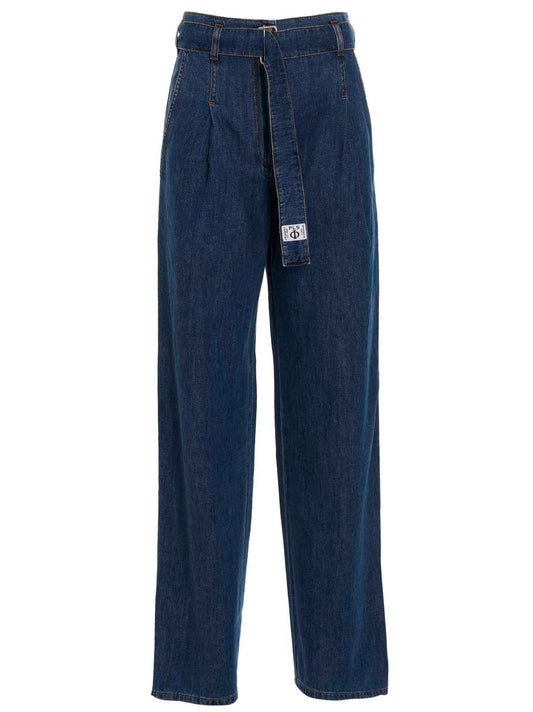 Jeans with front pleats Jeans