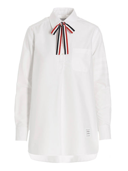 Logo pussy bow blouse Shirt, blouse
