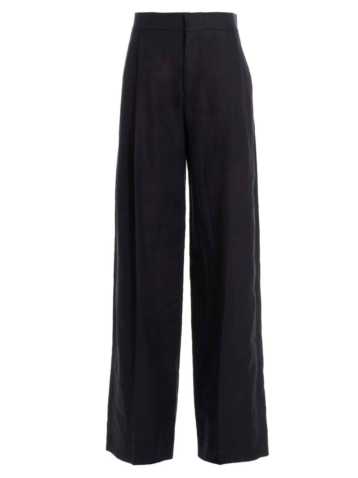 Linen pants with front pleats Pants
