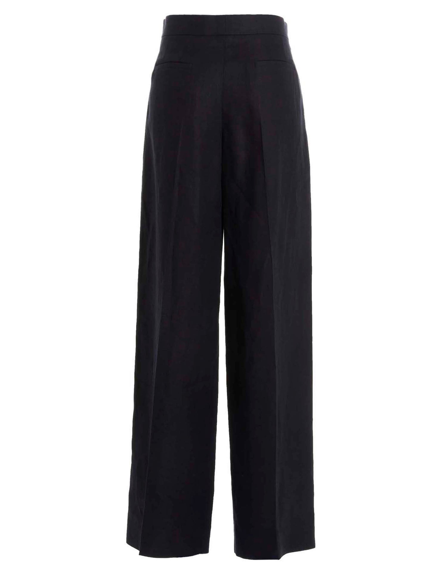 Linen pants with front pleats Pants