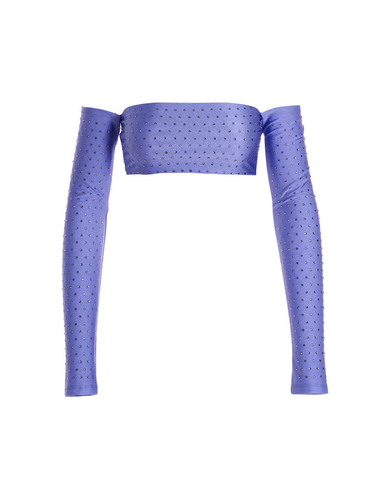 Crystal cropped top Tops