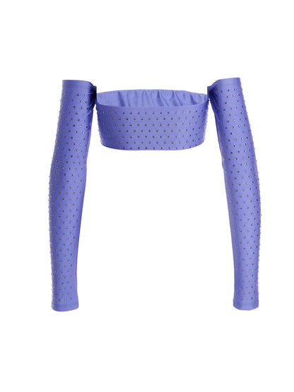 Crystal cropped top Tops