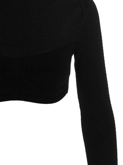 Ribbed cropped sweater Sweater, cardigans