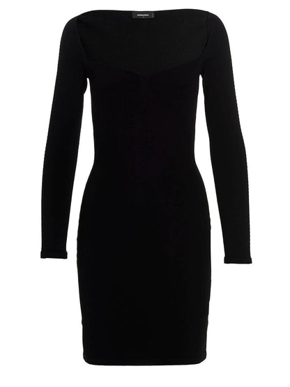 Ribbed viscose dress Dresses