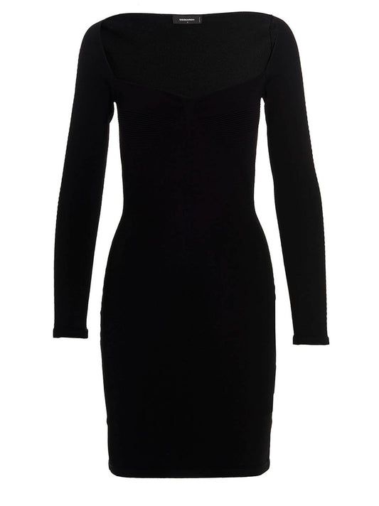 Ribbed viscose dress Dresses