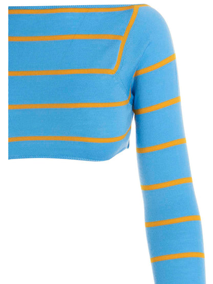 Cut-out cropped sweater Sweater, cardigans