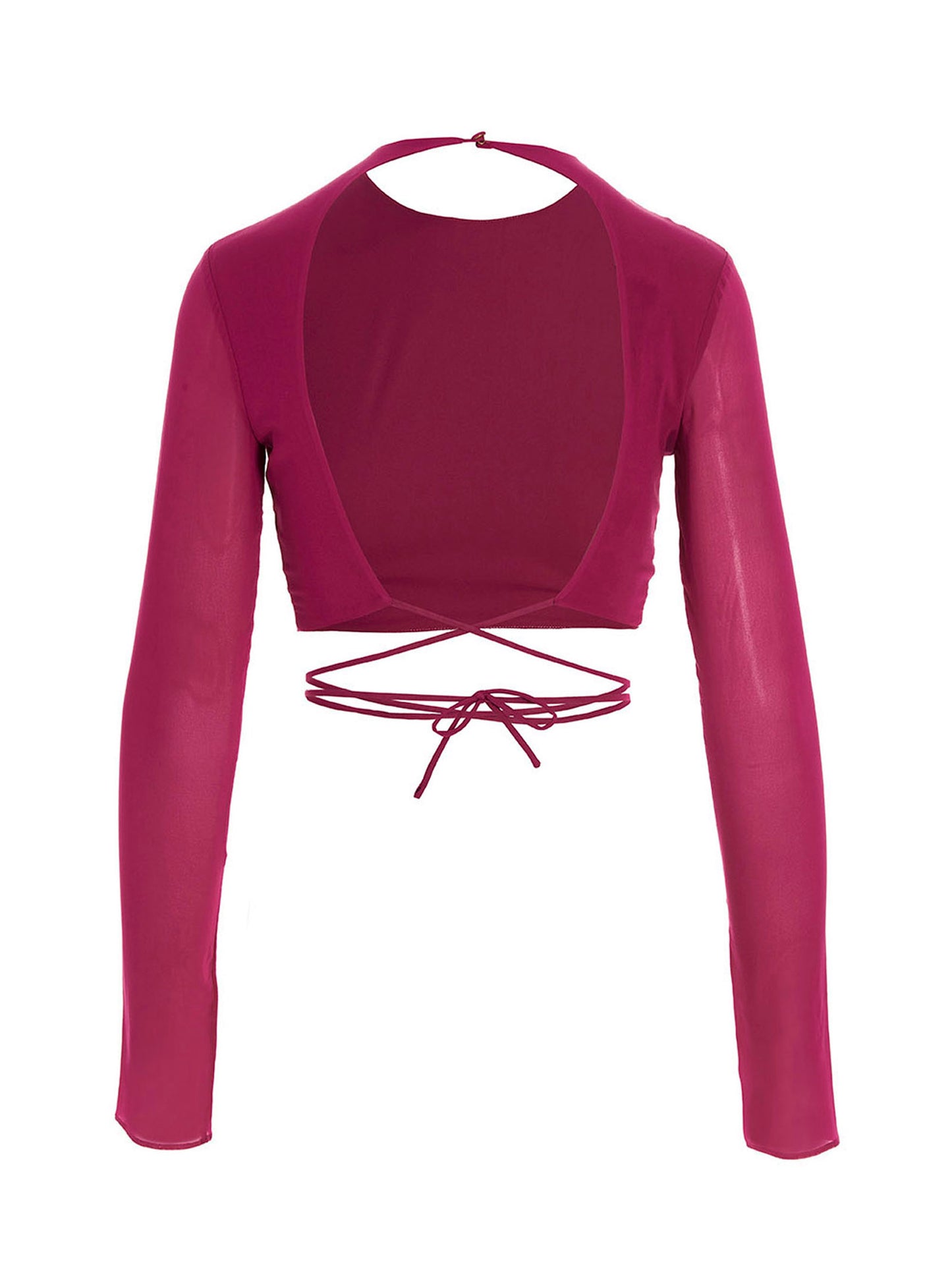 Cropped georgette top Tops
