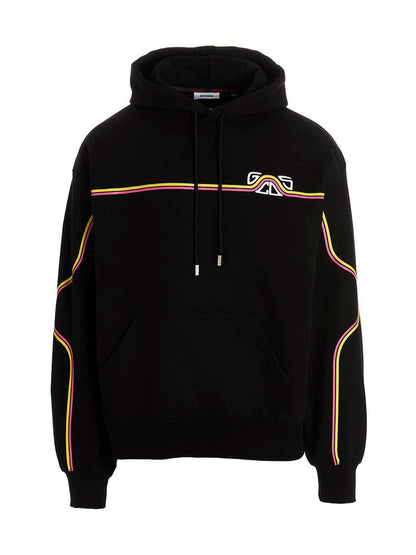 'Waved Logo' hoodie Sweatshirt