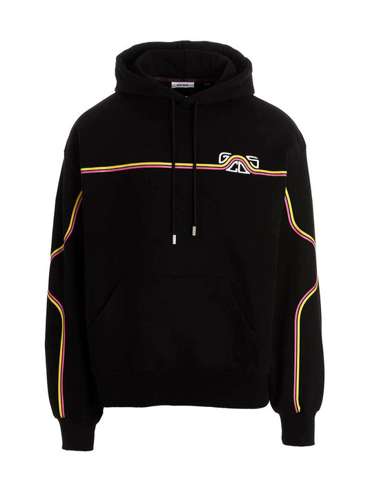 'Waved Logo' hoodie Sweatshirt