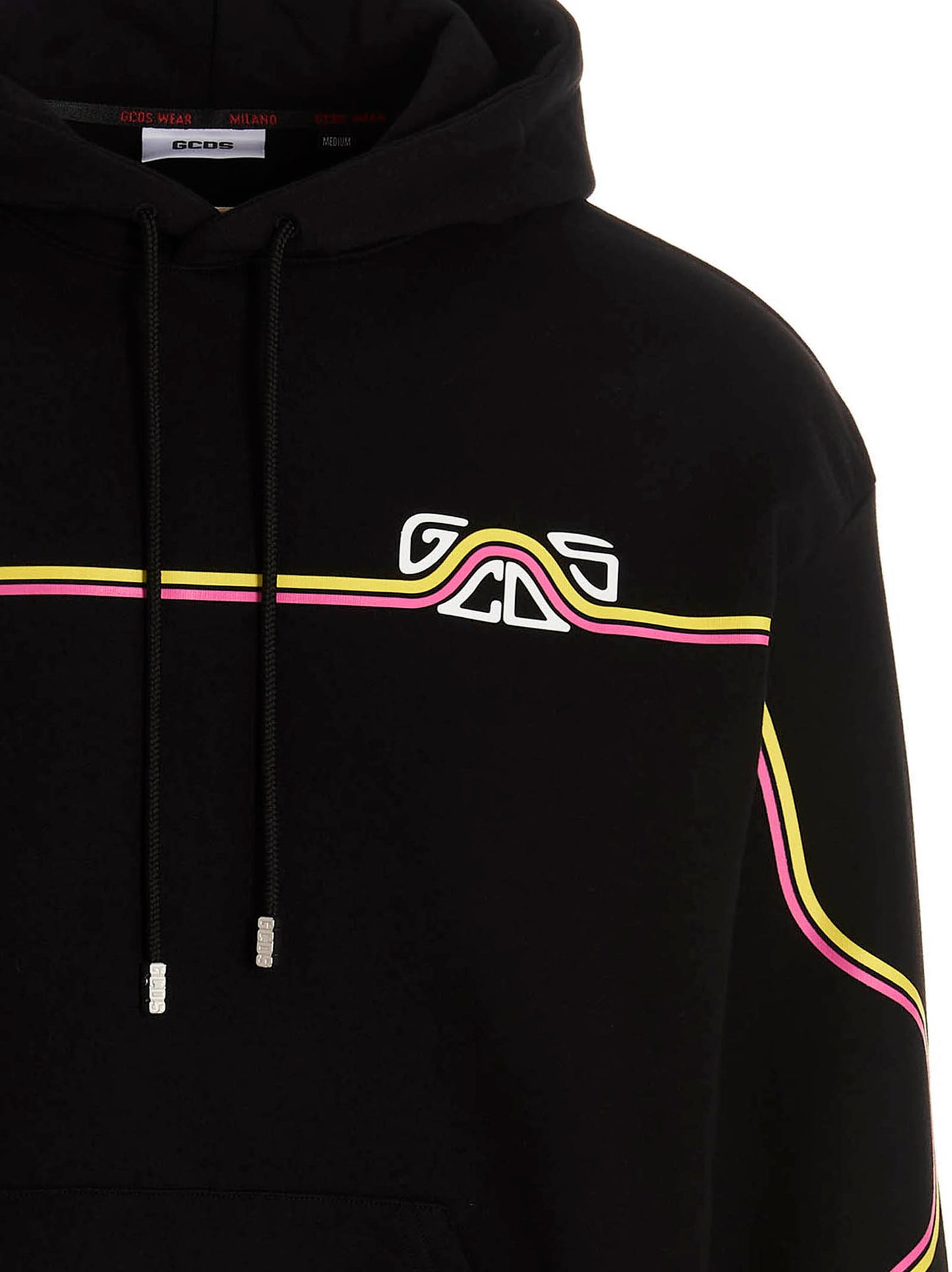 'Waved Logo' hoodie Sweatshirt