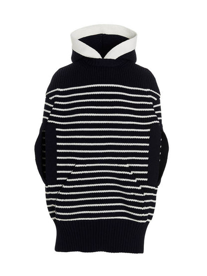 Striped hooded cape Capes