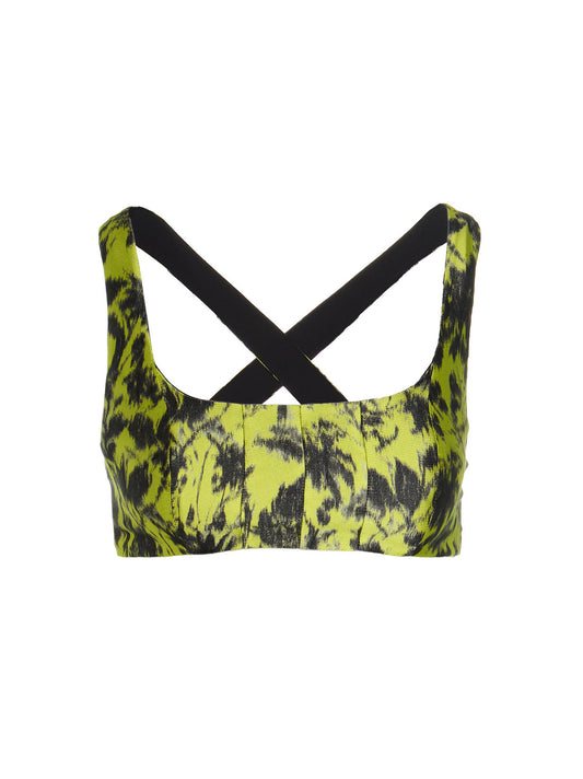 Printed cropped top Tops