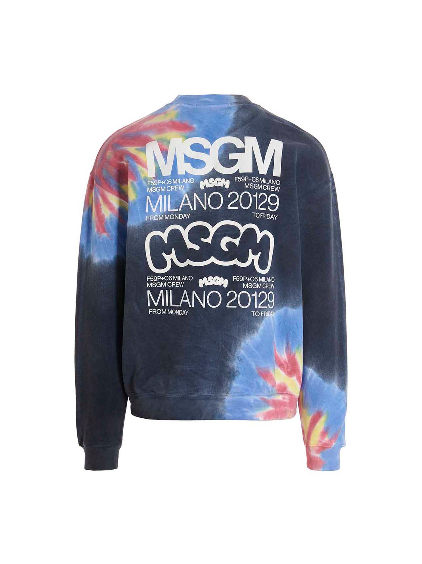 Logo print tie dye sweatshirt by Burro Studio Sweatshirt