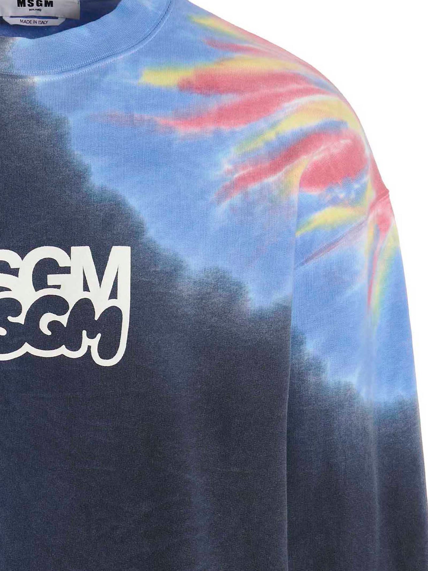 Logo print tie dye sweatshirt by Burro Studio Sweatshirt
