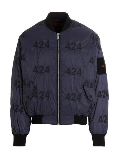 Reversible logo bomber jacket. Down jacket, Parka, Casual jackets