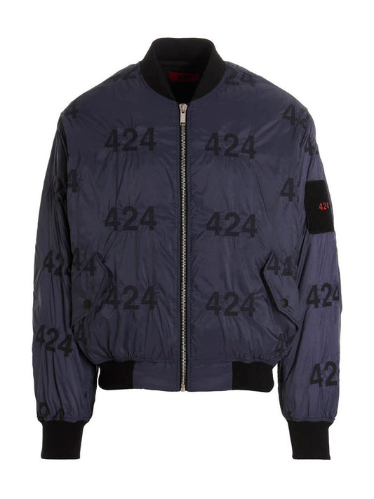 Reversible logo bomber jacket. Down jacket, Parka, Casual jackets