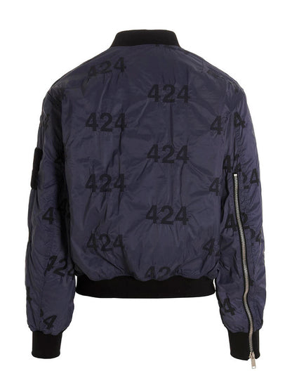 Reversible logo bomber jacket. Down jacket, Parka, Casual jackets