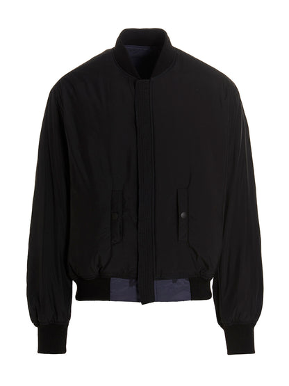 Reversible logo bomber jacket. Down jacket, Parka, Casual jackets