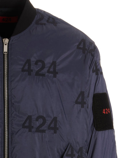 Reversible logo bomber jacket. Down jacket, Parka, Casual jackets